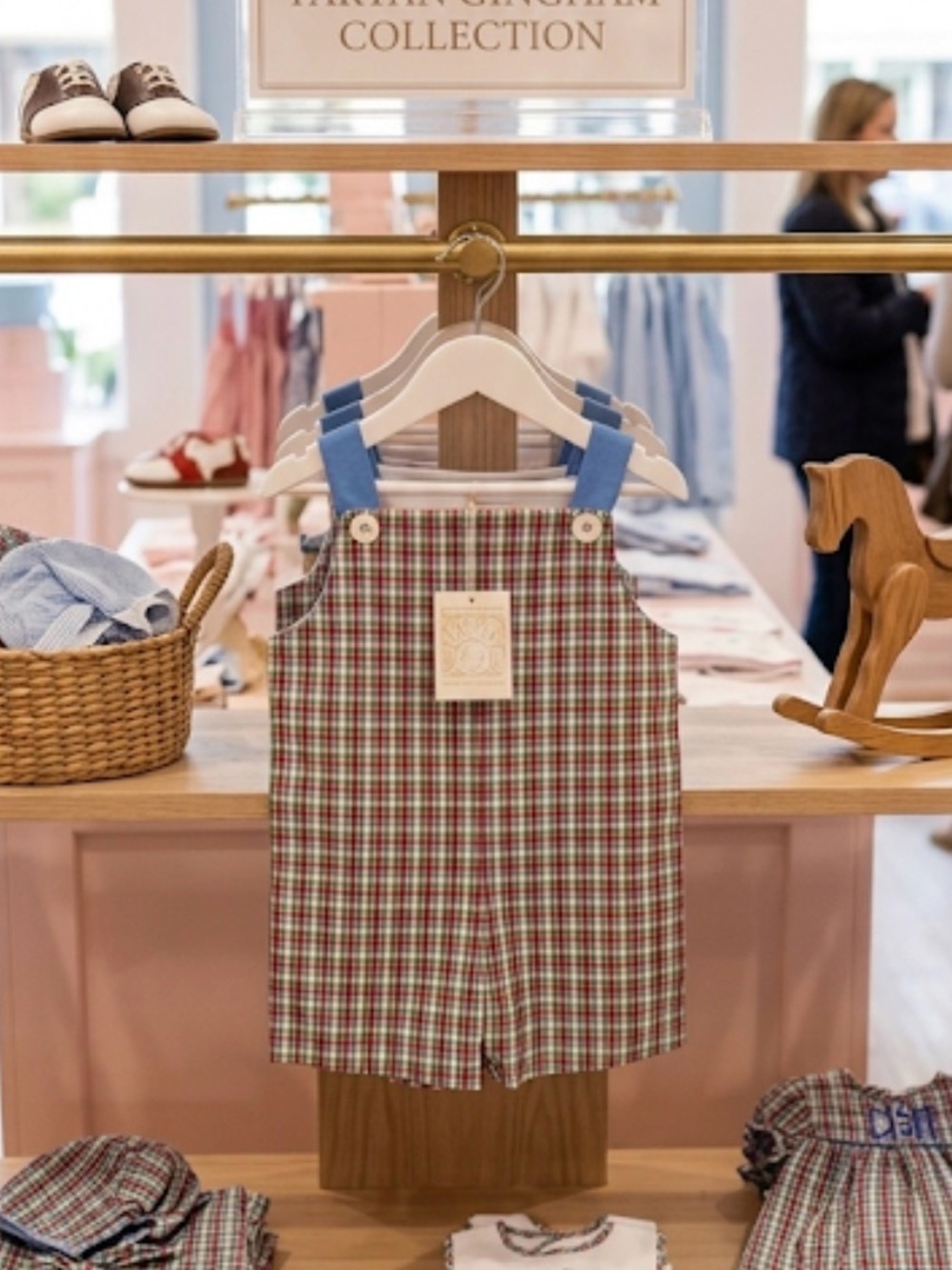The Beaufort Bonnet Company Jon Jon Sir Propers Preppy Plaid Boys Overalls